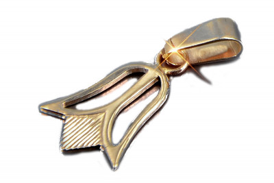 "Joyas Vintage: Colgante de Flor de Oro Rosa 14k 585 sin Piedras" vpn014