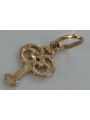 "14K 585 Gold Vintage Key Pendant in Original No Stones Design" vpn019