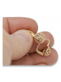 "14K Rose Gold 585 Vintage Floral Earrings - Original and Stone-Free" ven203