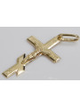 Croix orthodoxe en or avec chaîne ★ zlotychlopak.pl ★ échantillon d’or 585 333 Prix bas