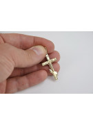 Gold Orthodoxes Kreuz mit Kette ★ zlotychlopak.pl ★ Goldprobe 585 333 Niedriger Preis