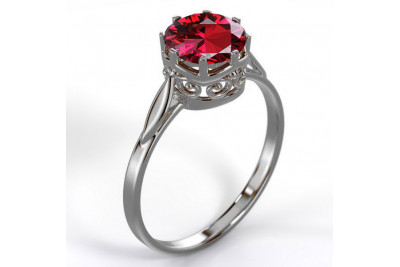Sovietic rus a crescut 14k 585 aur Alexandrite Ruby Emerald Safir Zircon inel vrc366