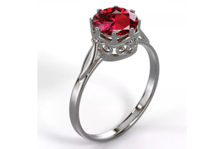 Russe soviétique rose 14k 585 or Alexandrite Rubis Émeraude Saphir Zircon bague vrc366