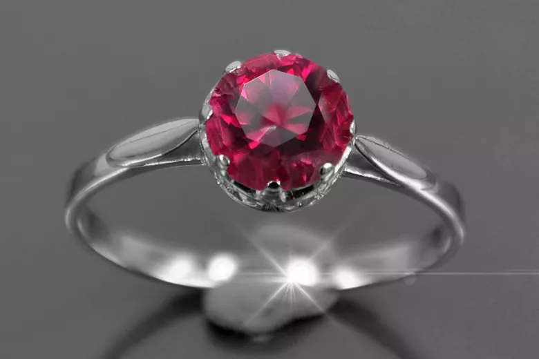 Russe soviétique rose 14k 585 or Alexandrite Rubis Émeraude Saphir Zircon bague vrc366