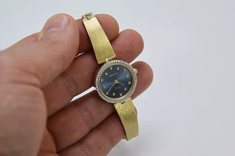 Russian Soviet rose (yellow) gold lady watch cw080