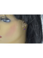 Russische Sowjetische Rose Pink 14k 585 Gold Ohrringe vec057 Alexandrit Rubin Smaragd Saphir ...