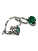 Vintage silver 925 Alexandrite Ruby Emerald Sapphire Aquamarine Zircon ... earrings vec057s