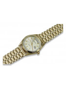 Goldene Herrenuhr Geneve ★ zlotychlopak.pl ★ Gold Reinheit 585 333 Niedriger Preis!