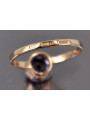 Russisch Sowjetrosa 14 Karat 585 Gold Alexandrit Rubin Smaragd Saphir Zirkon Ring vrc366