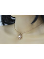 Russian rose Soviet gold pearl pendant