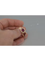 Vintage rose pink 14k 585 gold earrings vec125 alexandrite ruby emerald sapphire ...