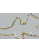 Italian yellow 14k gold rosary chain "Dolce Gabbana" rcc002y