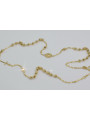 Italian yellow 14k gold rosary chain "Dolce Gabbana" rcc002y