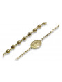 Yellow rose gold rosary chain ★ russiangold.com ★ Gold 585 333 Low price