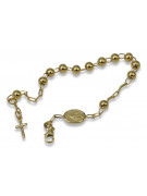 Yellow rose gold rosary bracelet★ russiangold.com ★ Gold 585 333 Low price