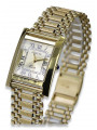 Goldene Herrenuhr Geneve ★ zlotychlopak.pl ★ Gold Reinheit 585 333 Niedriger Preis!