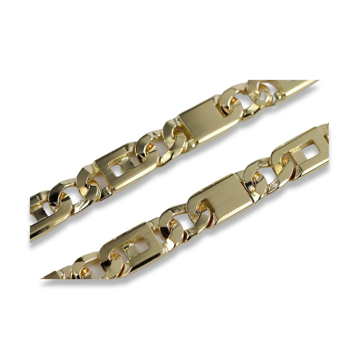 Yellow rose gold bracelet ★ russiangold.com ★ Gold 585 333 Low price