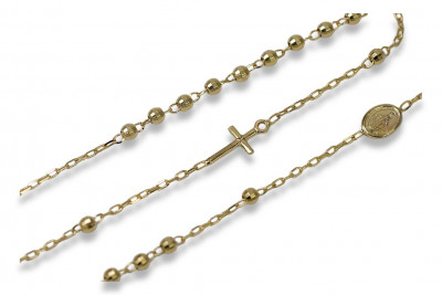 Italian 14k gold rosary Dolce Gabbana chain rcc001y