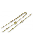 Italian yellow 14k gold rosary chain "Dolce Gabbana" rcc002y