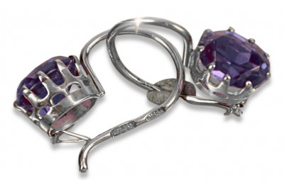 Argent 925 Alexandrite Rubis Émeraude Saphir Aigue-marine Zircon ... Boucles d’oreilles VEC196S