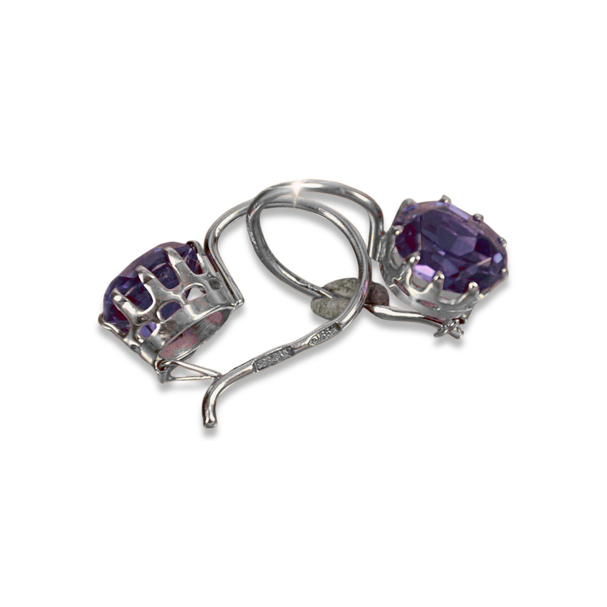 Argent 925 Alexandrite Rubis Émeraude Saphir Aigue-marine Zircon ... Boucles d’oreilles VEC196S