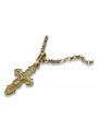 Gold Orthodox cross with chain ★ zlotychlopak.pl ★ Gold sample 585 333 Low price