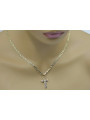 Goldkreuz mit einer Kette ★ zlotychlopak.pl ★ Goldstempel 585 333 Niedriger Preis!