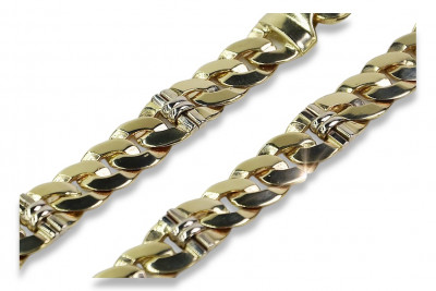 Italian yellow 14k 585 gold solid chain cc041yw