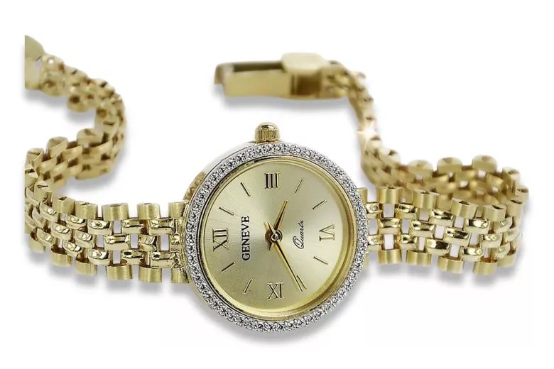 Reloj ★ de oro para damas zlotychlopak.pl Pureza de oro 585 333 ¡★ Precio bajo!