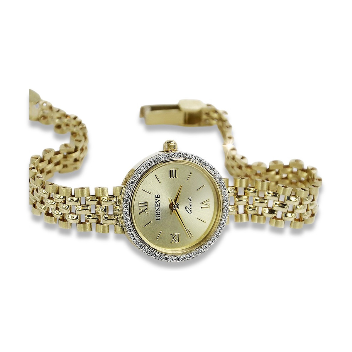 Gold ladies watch ★ zlotychlopak.pl ★ Gold purity 585 333 Low price!