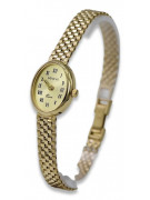 Elegancki 14k złoty damski zegarek Geneve lw093y