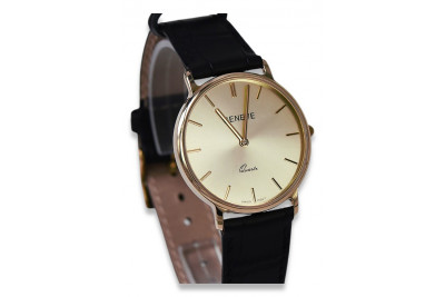 Reloj de hombre ruso soviético rosa 14k 585 de oro Geneve mw004r