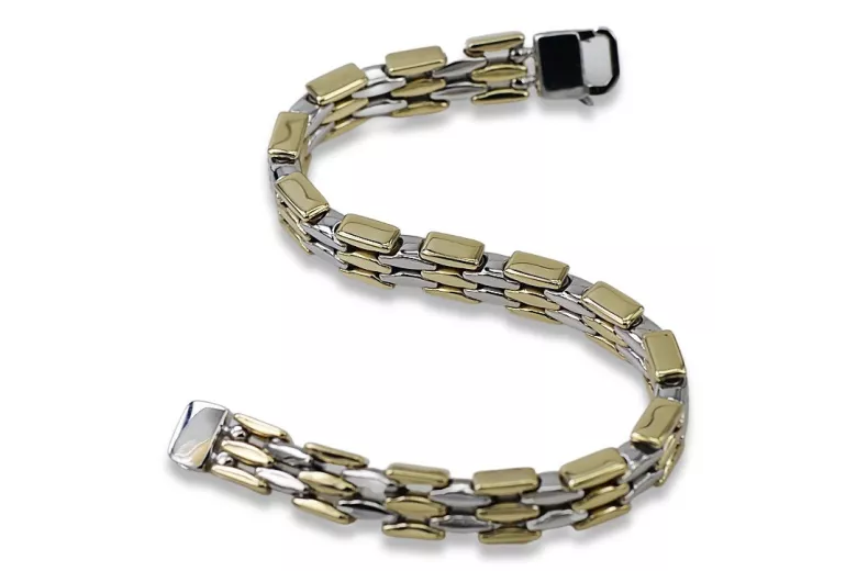 Yellow rose gold bracelet ★ russiangold.com ★ Gold 585 333 Low price