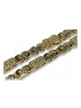 Italian yellow 14k 585 gold Bizantine Versace bracelet cb050y