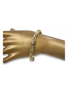 Pulsera Bizantine Versace amarilla italiana 14k 585 oro Bizantine cb050y