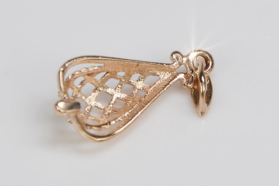 Vintage silver rose gold plated 925  Vintage pendant vpn082rp