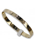 Jaune Unique 14k 585 or bracelet homme cb163y