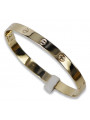 Gelb Unique 14k 585 Gold Herrenarmband cb163y