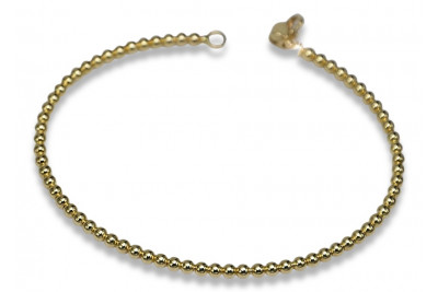 Bracelet bracelet en or jaune italien 14k 585 cb122y