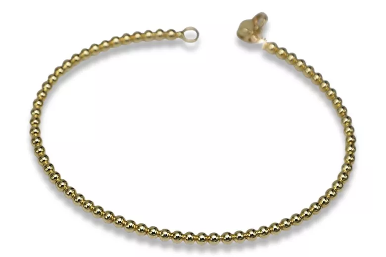 Bracelet bracelet en or jaune italien 14k 585 cb122y