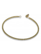 Galben italian 14k 585 brățară de aur bangle cb122y