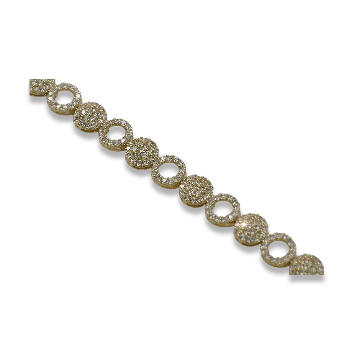 Italian yellow 14k gold bracelet cb120y