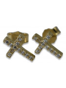 Boucles d’oreilles en or zlotychlopak.pl ★ Échantillon d’or ★ 585 333 Prix bas!