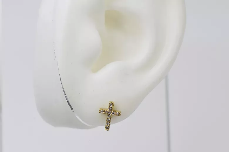 Boucles d’oreilles en or zlotychlopak.pl ★ Échantillon d’or ★ 585 333 Prix bas!