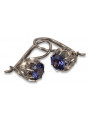 Russe soviétique argent 925 Alexandrite Rubis Émeraude Saphir Aigue-marine Zircon ... Boucles d’oreilles vec062s