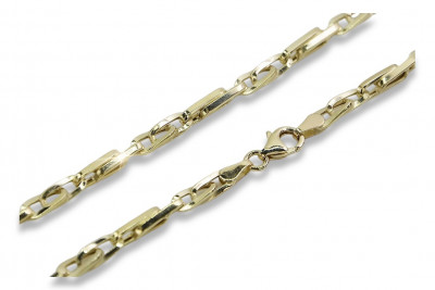 Italian yellow 14k gold modern chain cc064y