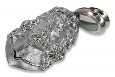 Srebrna zawieszka Jezus z łańcuchem 925 pj001sM&cc014s