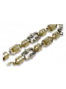 Bracelet unique en or jaune 14 carats 585 italien cb053yw