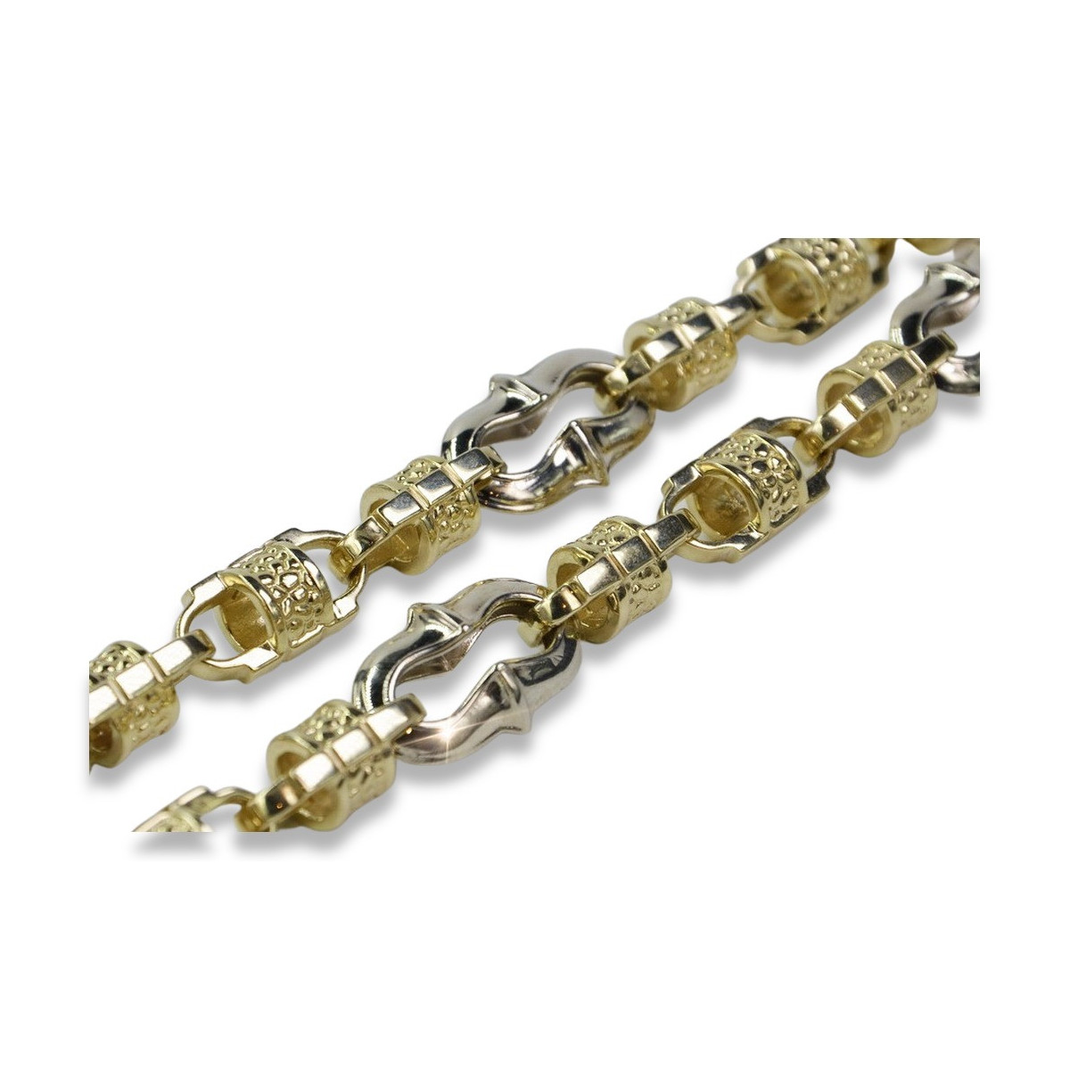 Italian yellow 14k 585 gold Unique bracelet cb053yw