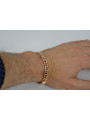 Russische Rose 14k 585 Gold Garibaldi Bismark Kette cb005r